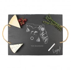 Cathys Concepts 2 Piece Personalized My State Slate Serving Tray Set YCT3818
